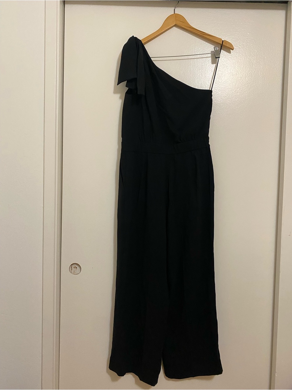 J. Crew Black One-Shoulder Jumpsuit In Black - Picture 7 of 9